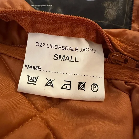 Barbour Liddesdale Quilted Orange Jacket - Picture 4 of 8
